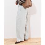 パンツ 「追加2」ストレッチコーデュロイ 2タックパンツ レディース