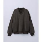 トレーナー スウェット 「SLICK/スリック」Used Print Fleece V Neck Pullover/ユーズドプリントVネックプルオーバ