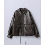 ショッピングモッズ ミリタリージャケット モッズコート 「SLICK/スリック」Synthetic Leather A2 Flight Jacket/シンセティックレザー