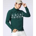 tシャツ 「GOLF」ゴルフモチーフロゴ モックネックＴシャツ メンズ