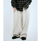 パンツ ダンボールピグメント モダン ワイド パンツ メンズ