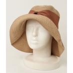 ショッピングストローハット 「Athena New York」 リボンストローハット - ベージュ レディース
