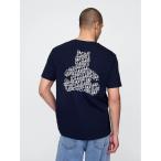 「GAP」 半袖Tシャツ M ネイビー メンズ