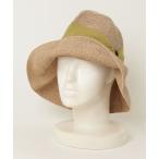 「Athena New York」 リボンストローハット - グリーン レディース