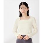 ショッピングカットソー tシャツ スクエアネックカットソー「洗濯機OK」 レディース