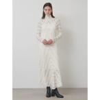 ショッピングマキシ ワンピース ラッフルレース2WAYマキシドレス