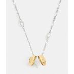 ネックレス シグネット リング ロンデル ペンダント ネックレス レディース