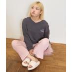 ショッピングlovetoxic パジャマ 「ルームウェア/パジャマ」Vネックミニ裏毛長袖トップス＆パンツセット キッズ 子供 女の子
