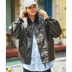 ブルゾン アウター FREAK’S STORE/フリークスストア レザレット ワークジャケット/LEATHERETTE WORK JACKET メンズ