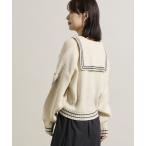 ショッピングウール ニット セーター ウール混 セーラーニット レディース