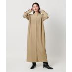 ワンピース 「MARW UNITED ARROWS」ドレープ バンドカラー シャツ ワンピース