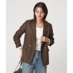 ジャケット テーラードジャケット ライト エアリー ダブル ジャケット レディース