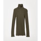 ショッピングHIGH tシャツ 「HAKUJI」WOOL MIX RIB HIGH NECK PULLOVER/カットソー レディース
