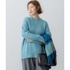 ニット セーター ブラッシュドエアーウール ファンシーニット レディース