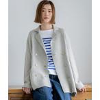 ジャケット テーラードジャケット カシミヤブレンド ニット ジャケット レディース