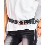 ベルト ダブル アイレット ワイド 