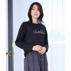 tシャツ パールロゴ コンパクト ロンT レディース