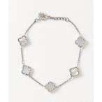 ショッピングブレスレット ブレスレット ５m白蝶貝フラワーブレス15-17cmSV925(OG) レディース