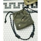 ショルダーバッグ バッグ MARY QUANT × PUBLUX/マリークワント フラワースタッズ ナイロン 巾着バッグ 限定展開 レディース