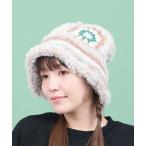 帽子 ハット Rico クロシェふわふわバケットハット レディース