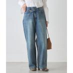 ジーンズ デニム デニムパンツ ウエストデザインデニム レディース