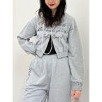 ショッピングラメ パーカー ラメクロップドZIPフーディー「セットアップ対応」ジップパーカー レディース