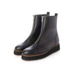 ブーツ 厚底フロントジッパーブーツ レディース