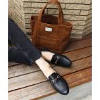 ローファー 2WAY本革ビットローファー「低反発スポンジ入り」 レディース