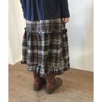 ショッピングティアード スカート チェックティアードフリルスカート