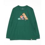 tシャツ アディダス adidas ドゥードゥルハントスケート長袖グラフィックTシャツ メンズ