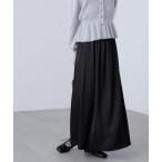 ショッピングロングスカート スカート サテンナローロングスカート