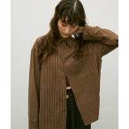 ブラウス シャツ Ethical suede over shirt / エシカルスエードオーバーシャツ レディース