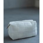 ポーチ ベロアスクエアバイカラーポーチ レディース