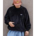 限定展開 リラックスフィット ラグランスリーブ シャギーフリース プルオーバー メンズ