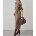ショッピングベルト ワンピース タックVベルトワンピース