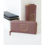 ショッピングmetal 財布 「PAUL ＆ JOE ACCESSOIRES /ポール アンド ジョー アクセソワ 」 BIG CAT METAL ラウンドロングウォレット