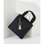 トートバッグ 「PAUL ＆ JOE ACCESSOIRES /ポール アンド ジョー アクセソワ 」 CASUAL・PLATE METAL チャーム