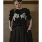 パンツドレス Layered velor dress
