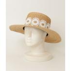 「UN3D.」 ストローハット FREE ベージュ レディース