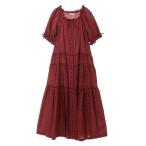 「PINK HOUSE」 半袖ワンピース フリー ワイン レディース