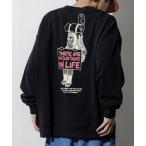 tシャツ 限定展開 リラックスフィット バックプリント クルーネック スウェット / CAMP MAN メンズ