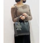 ショッピングサマンサ ハンドバッグ リボンチャーム付きスクエアバッグ