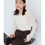ショッピングレース tシャツ レース長袖プルオーバー レディース