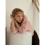 ショッピングスパンコール ニット セーター スパンコールメッシュハーフスリーブニット「2025Autumn catalog item」 レディース