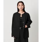 ブラウス シャツ 「MARW UNITED ARROWS」ノーカラー シャツ ジャケット レディース