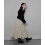 スカート ランダムタックバルーンスカート