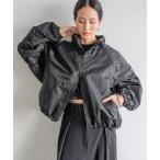 ブルゾン アウター 「HEREIAM」撥水グロッシーブルゾン レディース
