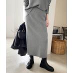 スカート 「セットアップ対応可/WEB限定カラーあり」ミラノリブタイトスカート