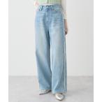 ジーンズ デニム デニムパンツ ワイドフリンジデニムパンツ レディース