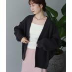 カーディガン マットモールカーディガン レディース